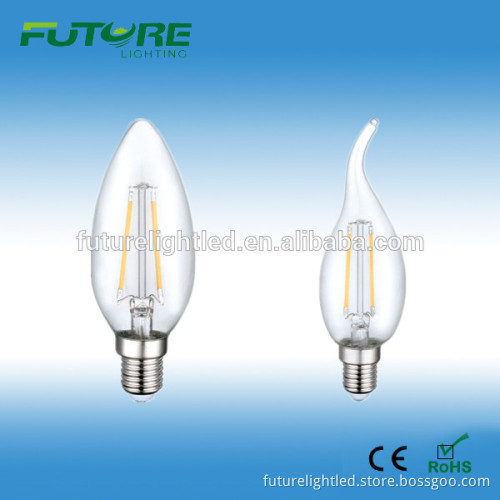 6w dimmable slim pull tail light bulbs and fluorescent filament light